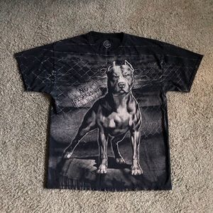 Vintage grunge graphic tee shirt
